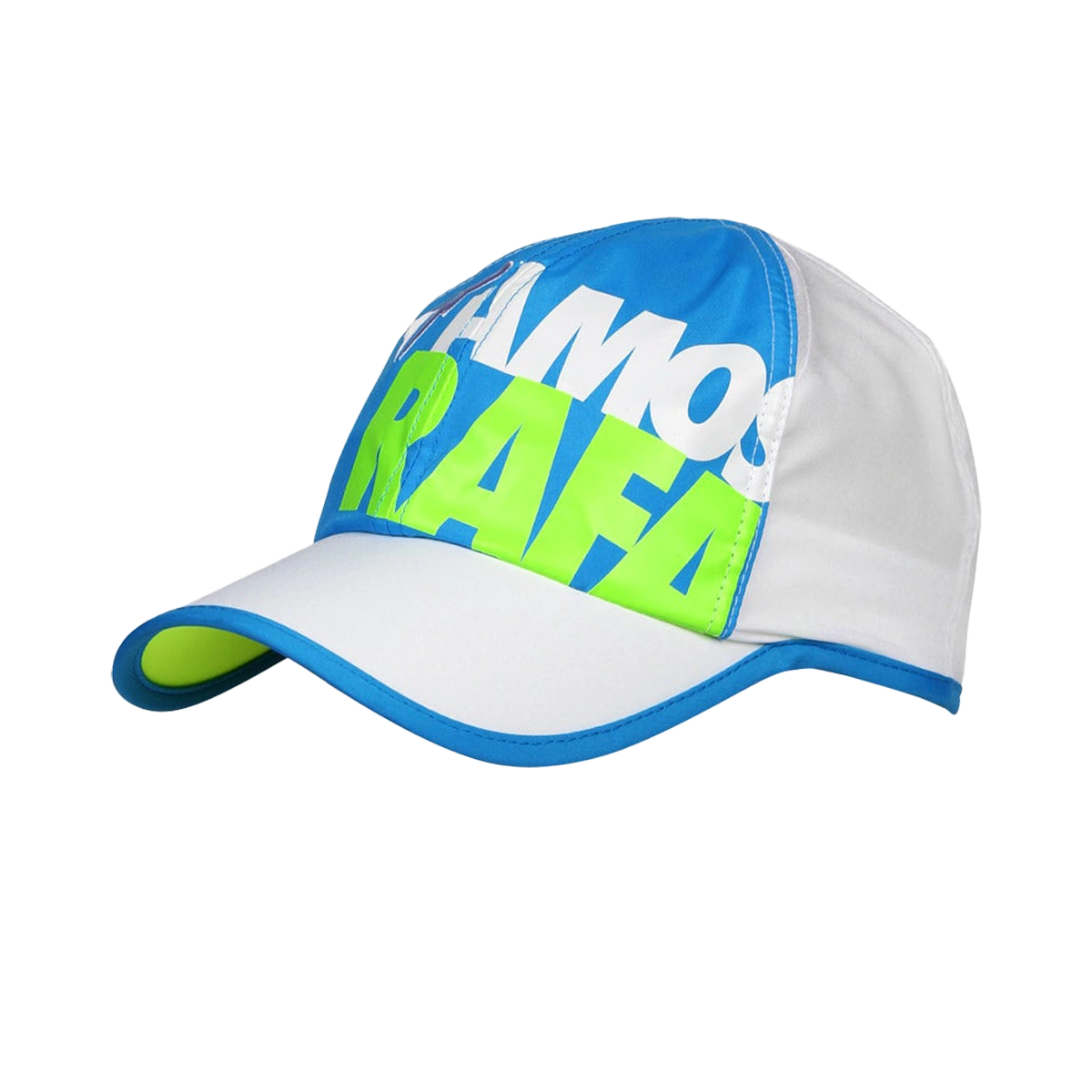 Nike Youth Vamos Rafa hat in White w/Blue Glow? & Volt? [574499-100] from the Fall 2012 tennis collection